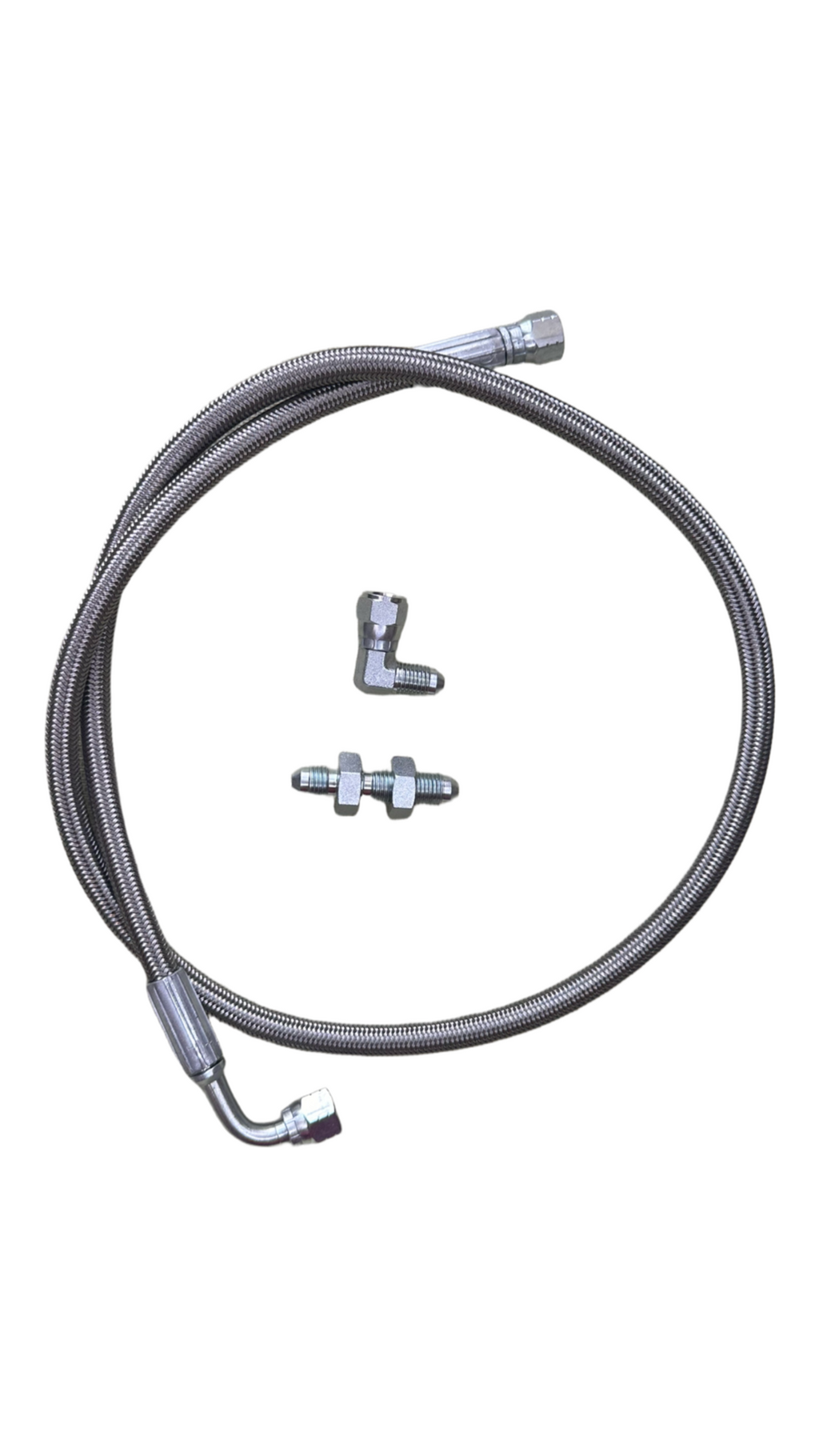 100cm stainless steel braided hose with JIC adapters